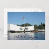 USS Arizona Briefkaart (Voorkant / Achterkant)
