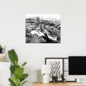 USS Arizona in New York Poster (Thuiskantoor)