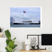 USS Arizona Memorial Poster (Thuiskantoor)