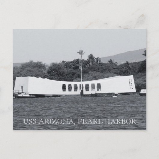 USS Arizona Pearl Harbor Briefkaart (Voorkant)