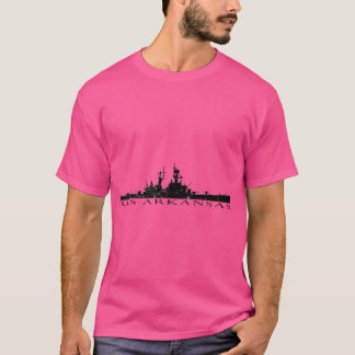 USS Arkansas CGN41 distressed grafisch T-shirt