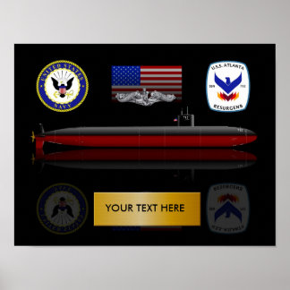 USS Atlanta SSN 712 Print