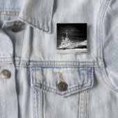 USS Atlanta Vierkante Button 5,1 Cm (In situ)