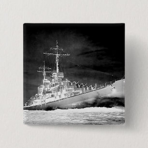 USS Atlanta Vierkante Button 5,1 Cm