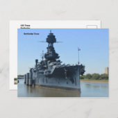 USS Battleship Texas Briefkaart (Voorkant / Achterkant)