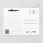 USS BENJAMIN FRANKLIN SSBN-640 SUB. - Briefkaart (Achterkant)