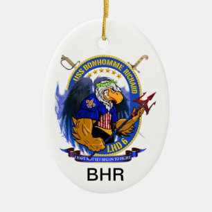 USS Bonhomme Richard LHD-6 levende kreeft Keramisch Ornament