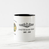USS Bremerton (SSN-698) Bad Fish Mug with Patches (Centre)