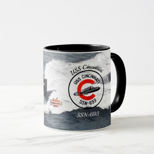 USS Cincinnati (SSN-693) Mok/BG SubAfbeelding Mok (Voorkant rechts)