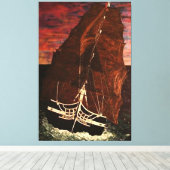 USS CONSTITUTIE CANVAS AFDRUK (Insitu (Houten vloer))