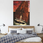 USS CONSTITUTIE CANVAS AFDRUK (Insitu (Slaapkamer))