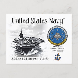 USS DWIGHT D. EISENHOWER CVN-69 - Carte postale