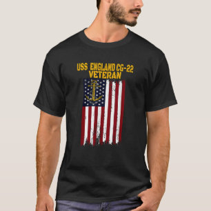 USS Engeland CG 22 Cruiser Veterans Day Father s D T-shirt