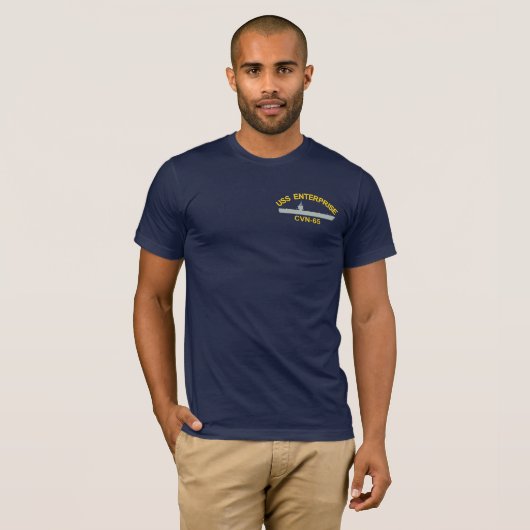 USS ENTERPRISE CVN-65 BIG E T-Shirt (Devant entier)