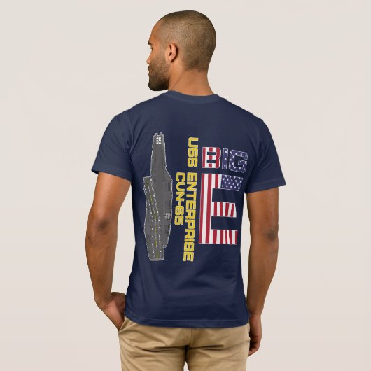 USS ENTERPRISE CVN-65 BIG E T-Shirt (Dos entier)