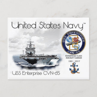 USS ENTERPRISE CVN-65 - BRIEFKAART
