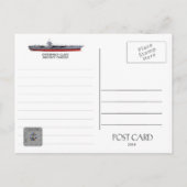 USS ENTERPRISE CVN-65 - BRIEFKAART (Achterkant)