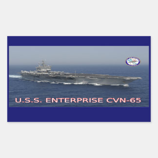 USS Enterprise CVN-65-Sticker Rechthoekige Sticker
