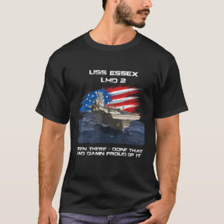 USS Essex LHD 2 Amfibisch Aanvalsschip Veteraan US T-shirt