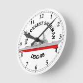 USS FORREST SHERMAN - DDG-98 - ARLEIGH BURKE RONDE KLOK (Hoek)