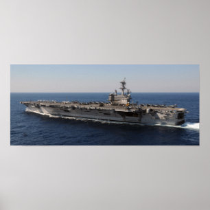 USS George H.W. Struik (CVN 77) Poster