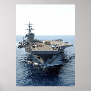 USS George H.W. Struik (CVN 77) Poster