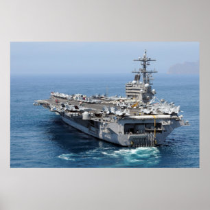 USS George H.W. Struik (CVN 77) Poster