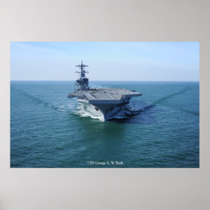 USS George H. W. struik Poster