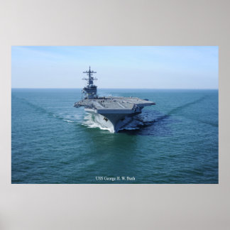 USS George H. W. struik Poster