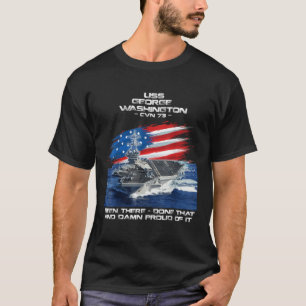 USS George Washington CVN 73 Vliegtuig Carrier Vet T-shirt