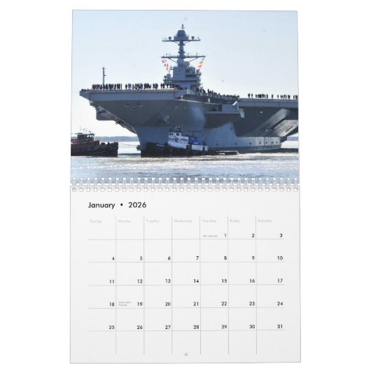 USS Gerald R. Ford Kalender (Jan 2026)