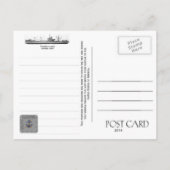 USS GRAFFIAS AF-29 STORES SHIP - CARTE POSTALE (Dos)