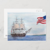 USS-grondwet Briefkaart (Voorkant / Achterkant)