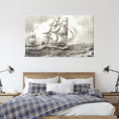 USS-grondwet Canvas Afdruk (Insitu (Slaapkamer))