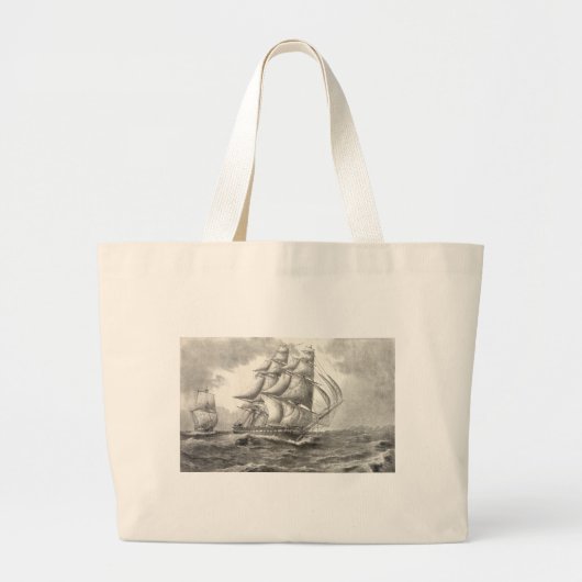 USS-grondwet Grote Tote Bag (Voorkant)