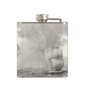 USS-grondwet Heupfles (Achterkant)