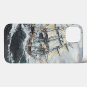 USS-grondwet leidt naar HM Frigate Guerriere Case-Mate iPhone Case (Achterkant (horizontaal))