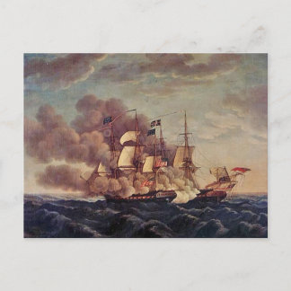 USS-grondwet versus HMS Guerriere Briefkaart