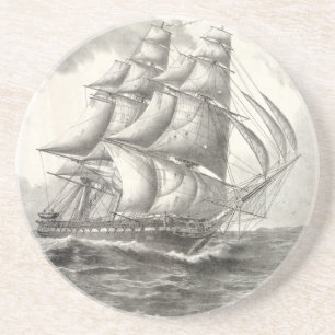 USS-grondwet Zandsteen Onderzetter