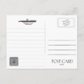 USS GROWLER SSG-577 ONDERZEEËR - BRIEFKAART (Achterkant)