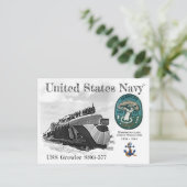 USS GROWLER SSG-577 SOUS-MARINE - CARTE POSTALE (Debout devant)