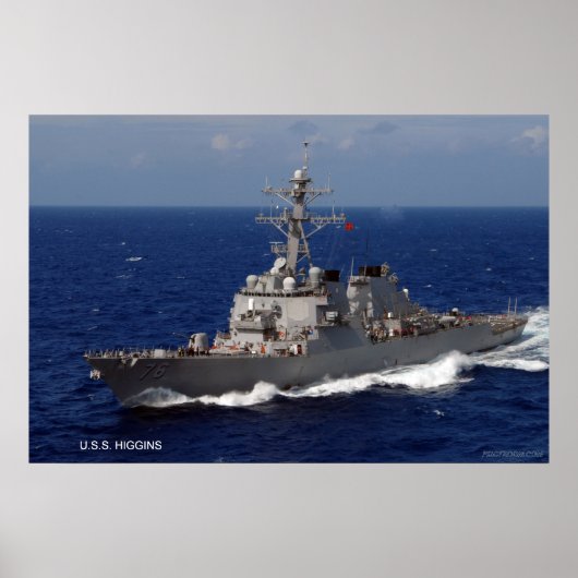 USS Higgins (DDG 76) Poster (Voorkant)