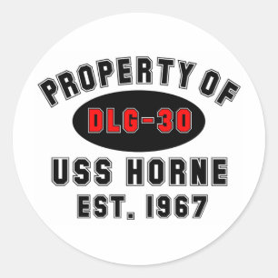 USS Horne DLG-30 Ronde Sticker