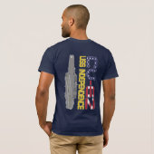 USS INDEPENDENCE CV-62 T-Shirt (Dos entier)