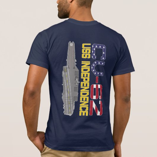 USS INDEPENDENCE CV-62 T-Shirt (Dos)
