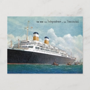 USS Independence & SS-grondwet Briefkaart