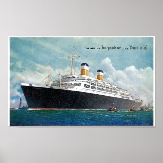 USS Independence & SS-grondwet  Poster (Voorkant)