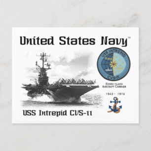 USS INTREPID CVS-11 VLIEGTUIG CARRIER - Briefkaart