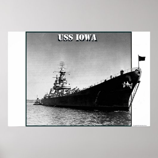 USS Iowa Poster (Voorkant)