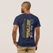 USS JOHN C. STENNIS CVN-74 T-Shirt (Dos entier)
